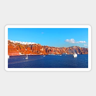 Santorini Cliffs Sticker